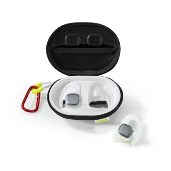 Hama Spirit Athletics belaidės ausinės TWS su ausų kabliuku sportui Bluetooth balta, geltona