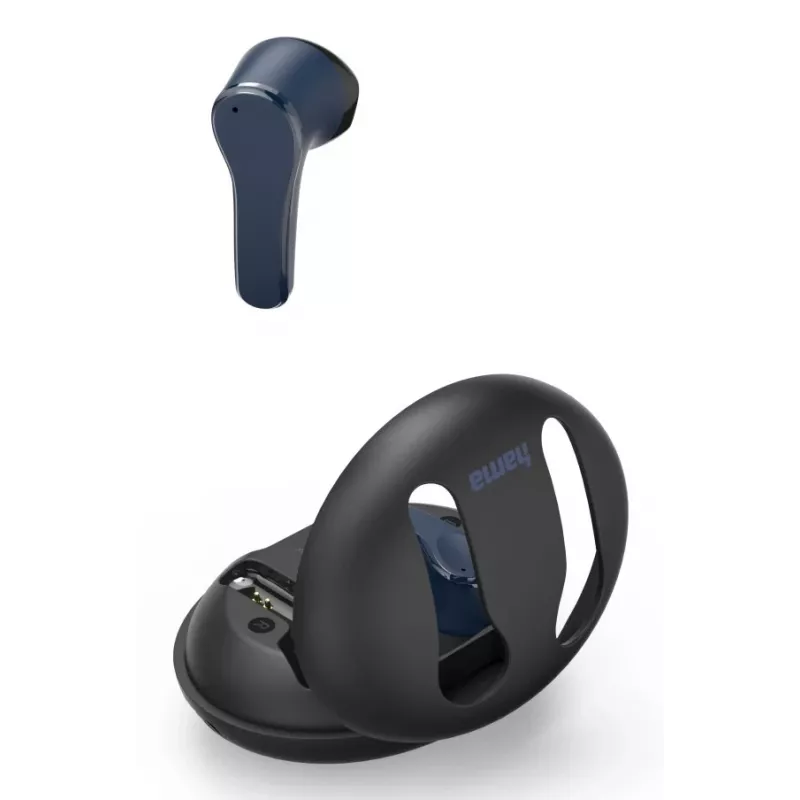 Hama Spirit Unchained belaidės ausinės TWS į ausį, skambučiai/muzika, Bluetooth, juoda/mėlyna