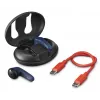 Hama Spirit Unchained belaidės ausinės TWS į ausį, skambučiai/muzika, Bluetooth, juoda/mėlyna