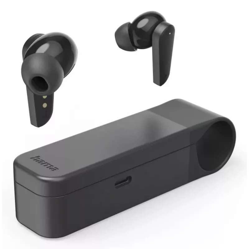 Ausinės Hama Spirit Pocket II True Wireless Stereo (TWS) į ausį, skambučiams/muzikai, Bluetooth, juodos