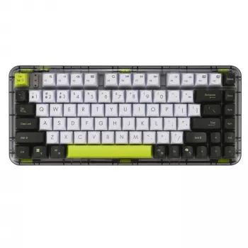 Mechaninė klaviatūra ASUS Jelly75 KD201, 75 % išdėstymas, USB, RF belaidis ir Bluetooth, įvairiaspalvė