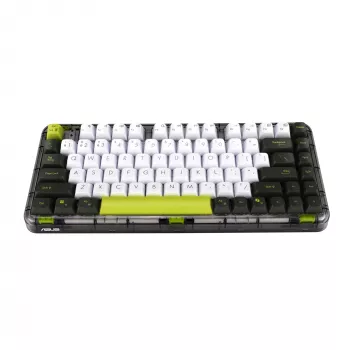 Mechaninė klaviatūra ASUS Jelly75 KD201, 75 % išdėstymas, USB, RF belaidis ir Bluetooth, įvairiaspalvė