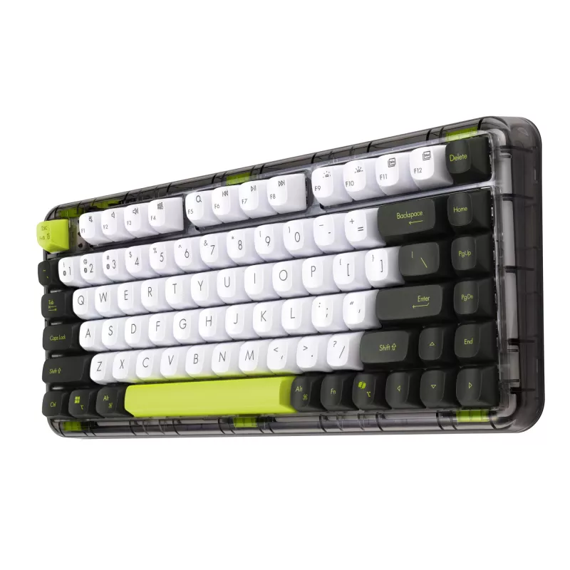 Mechaninė klaviatūra ASUS Jelly75 KD201, 75 % išdėstymas, USB, RF belaidis ir Bluetooth, įvairiaspalvė