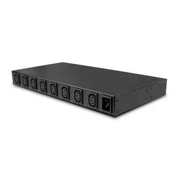 Lindy IPower Switch Pro 8 – nuotolinis maitinimo valdiklis per IP, 8 lizdai, C14 jungtis, juoda, plieninis korpusas