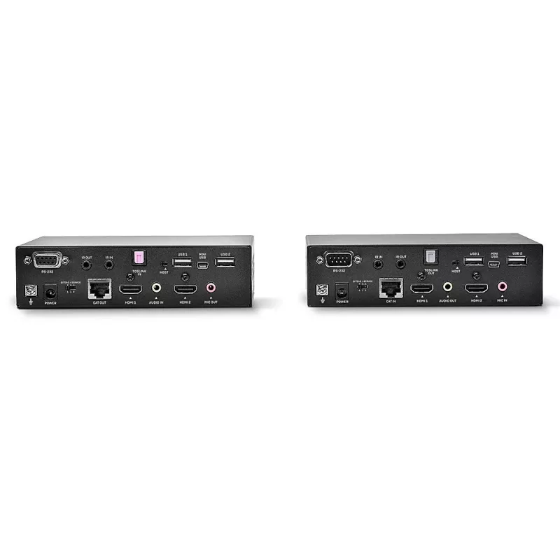 Lindy 100m Cat.6 Dual Head HDMI, USB ir RS-232 praplėtimo rinkinys, siųstuvas ir imtuvas, laidinis, 100 m, Cat6, 1920 x 1080 pikseliai, juoda