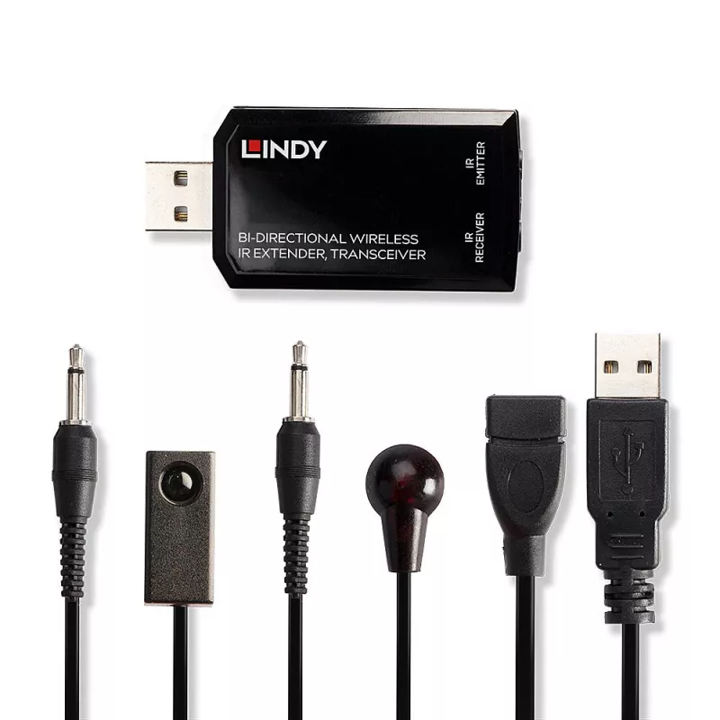 Lindy Bi-directional Wireless IR Extender belaidis IR signalo praplėtimo siųstuvas-imtuvas, 150 m