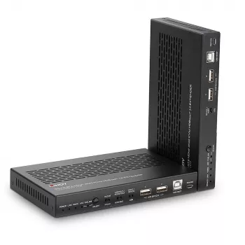 Lindy 100m Cat.6A HDMI 4K60, garso, IR ir RS-232 HDBaseT 3.0 KVM prailgintuvas