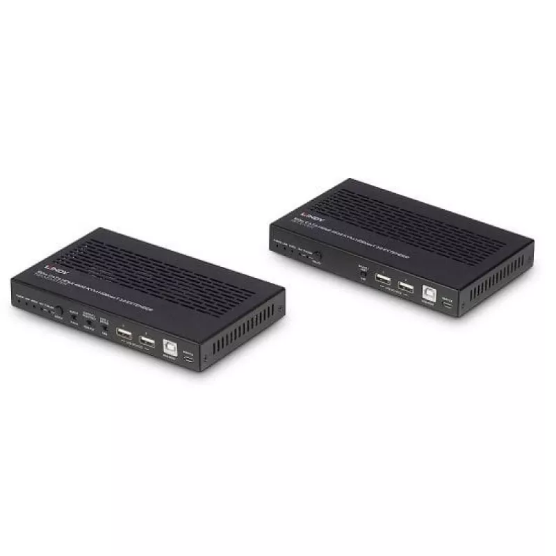 Lindy 100m Cat.6A HDMI 4K60, garso, IR ir RS-232 HDBaseT 3.0 KVM prailgintuvas