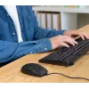 Trust TKM-250 klaviatūra su pele, laidas, USB, QWERTZ vokiškas, juoda
