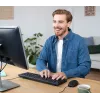 Trust TKM-250 klaviatūra su pele, laidas, USB, QWERTZ vokiškas, juoda