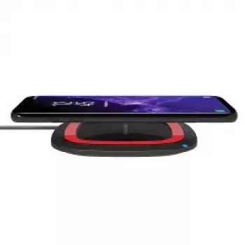 Belaidis įkroviklis RealPower FreeCharge-10 Smartphone 10 W juodas raudonas