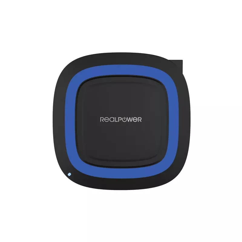 RealPower FreeCharge-10 belaidis įkroviklis patalpoms, 10 W, juodas