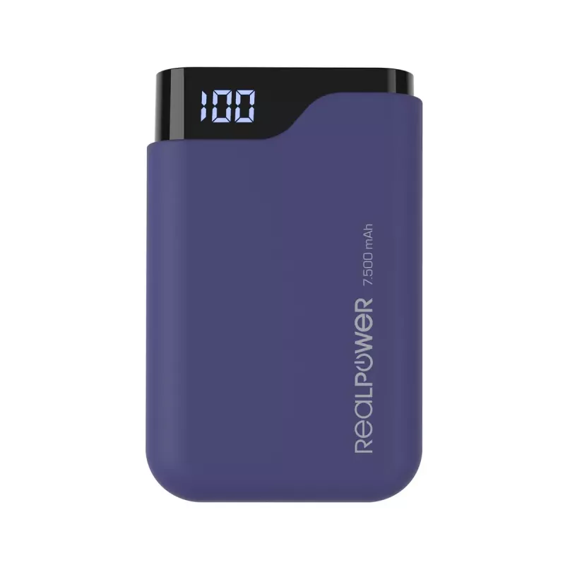 Nešiojamas įkroviklis RealPower PB-7500C 7500 mAh