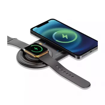 RealPower ChargeAIR Duo Smartphone Smartwatch Black USB Indoor Charger