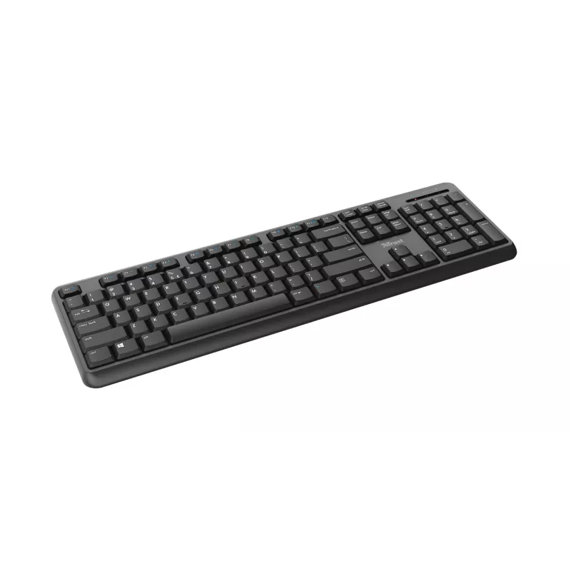 Trust Ody Office belaidė klaviatūra RF, QWERTZ vokiškas išdėstymas, juoda
