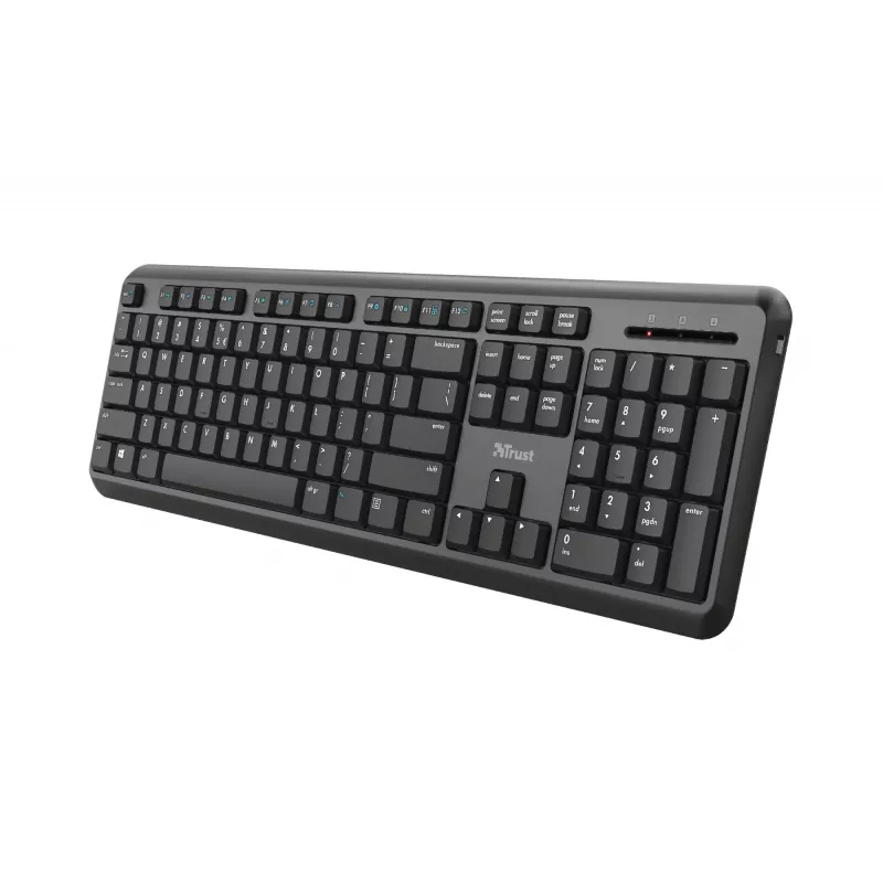 Trust Ody Office belaidė klaviatūra RF, QWERTZ vokiškas išdėstymas, juoda