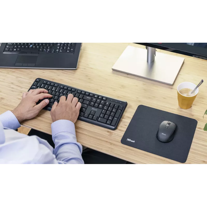 Trust Ody Office belaidė klaviatūra RF, QWERTZ vokiškas išdėstymas, juoda
