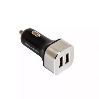 Automobilinis įkroviklis RealPower 176635 Universal Juodas Sidabrinis