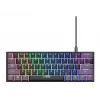 Trust GXT 867 Acira klaviatūra žaidimams USB QWERTZ vokiška juoda pilka 60% mechaninė RGB