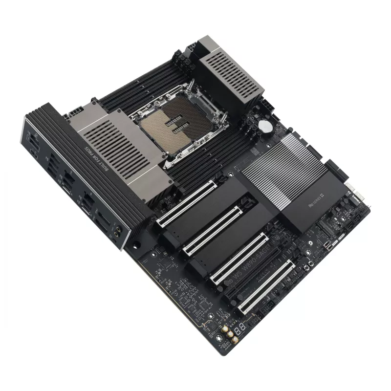 Motininė plokštė ASUS PRO WS W890-SAGE – Intel W890, LGA 4710-2, CEB, 8× DIMM, DDR5, keturių kanalų, 2.5G ir 10G Ethernet