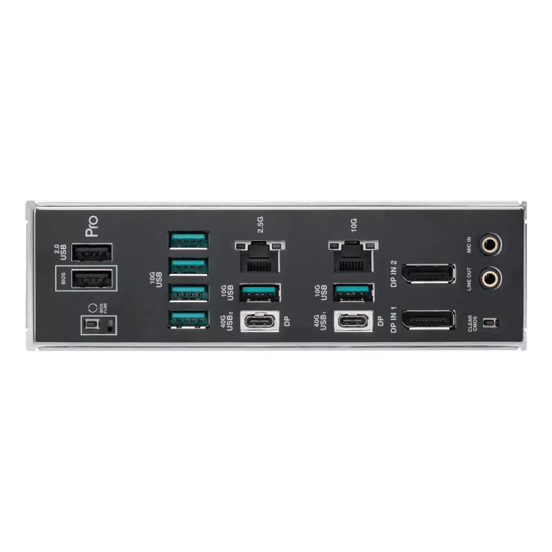 Motininė plokštė ASUS PRO WS W890-SAGE – Intel W890, LGA 4710-2, CEB, 8× DIMM, DDR5, keturių kanalų, 2.5G ir 10G Ethernet