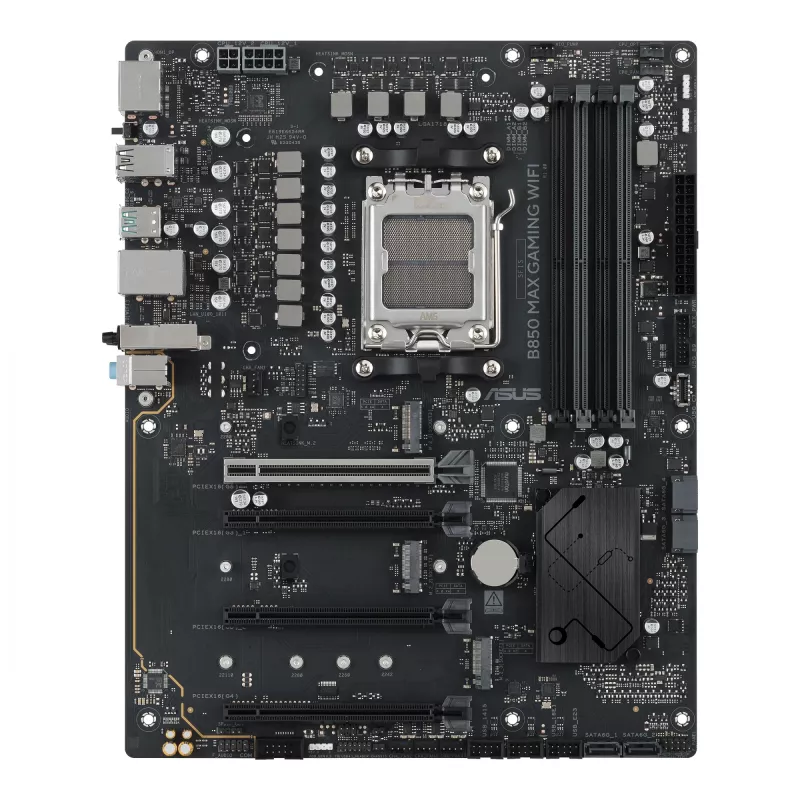 Motininė plokštė ASUS B850 MAX GAMING WIFI Socket AM5 ATX, AMD B850, DDR5, 4 DIMM, 256 GB, Wi‑Fi 6E, 2.5Gb Ethernet