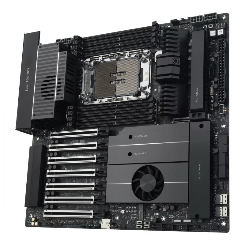 Pagrindinė plokštė ASUS Pro WS W890E-SAGE SE — Intel W890, LGA 4710-2, EEB, 8x DIMM DDR5, aštuonių kanalų, 10GbE