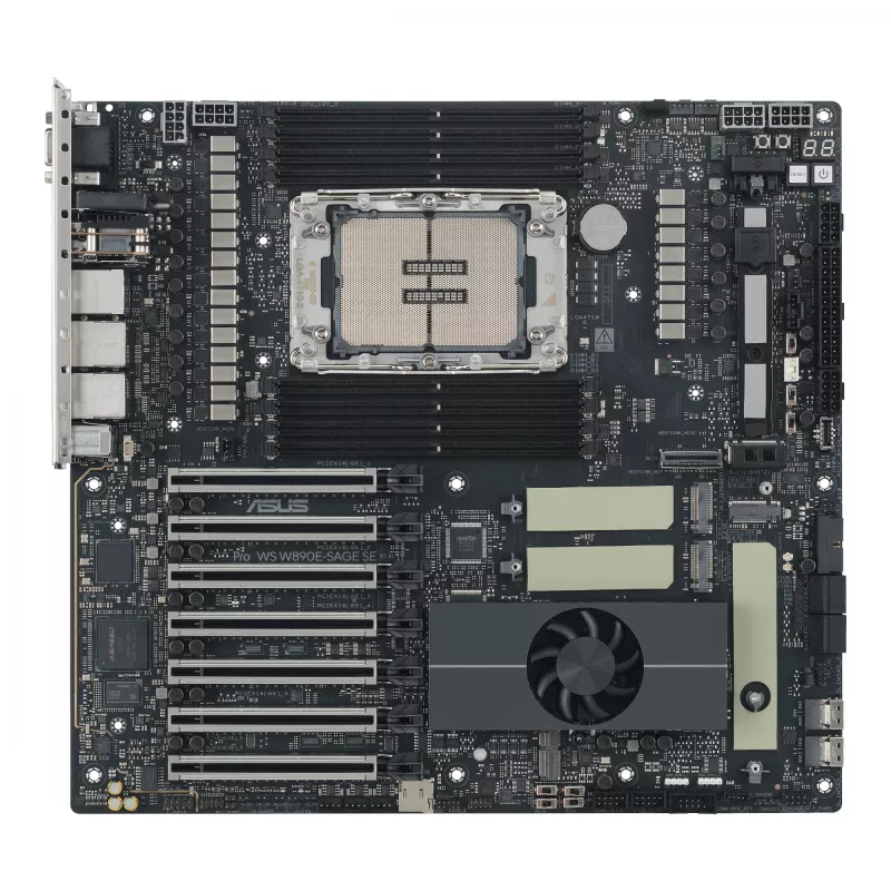 Pagrindinė plokštė ASUS Pro WS W890E-SAGE SE — Intel W890, LGA 4710-2, EEB, 8x DIMM DDR5, aštuonių kanalų, 10GbE
