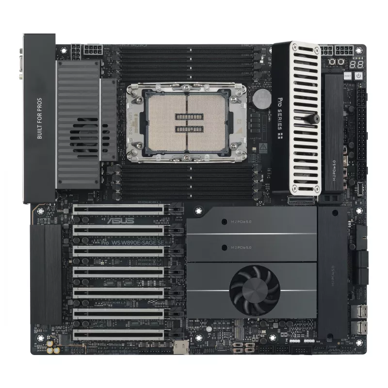 Pagrindinė plokštė ASUS Pro WS W890E-SAGE SE — Intel W890, LGA 4710-2, EEB, 8x DIMM DDR5, aštuonių kanalų, 10GbE