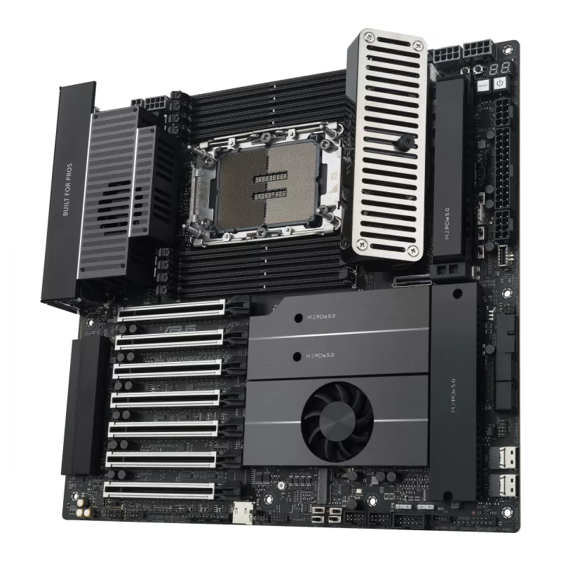 Pagrindinė plokštė ASUS Pro WS W890E-SAGE SE — Intel W890, LGA 4710-2, EEB, 8x DIMM DDR5, aštuonių kanalų, 10GbE