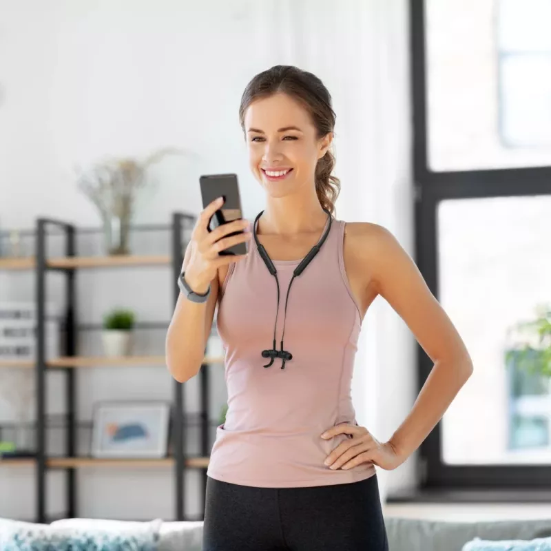Hama Freedom Neck III Belaidės ausinės Ausų kabliukas, Į ausį Sportinės Bluetooth Juodos