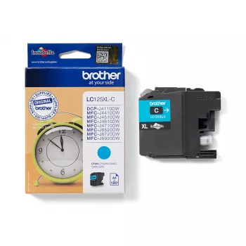 Brother LC-125XLC originali didelės talpos rašalo kasetė, ciangeros spalvos, 1 vnt.