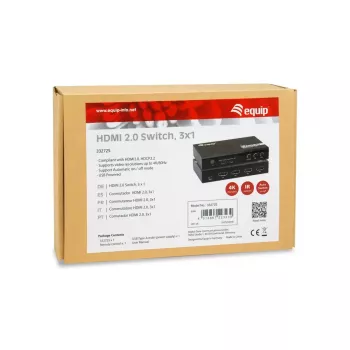 Equip 332725 HDMI jungiklis 3x1