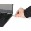 Manhattan Universal 3-in-1 nešiojamojo kompiuterio spyna su kodu, tinka Noble Wedge®, Nano ir K-Slot, 1,8 m plieninis kabelis, sidabrinė
