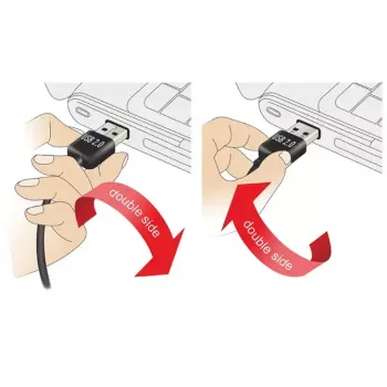 USB kabelis DeLOCK 1m USB 2.0 A - B m/m juodas