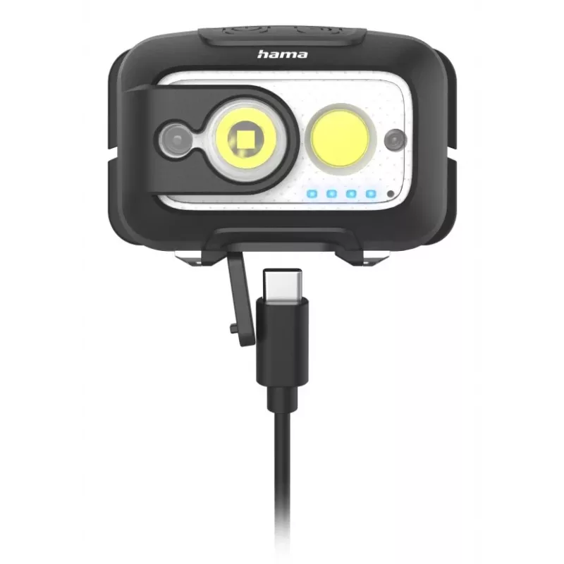 Hama HL500-C Juoda, Pilka Kaktinė LED lempa su galvos juosta