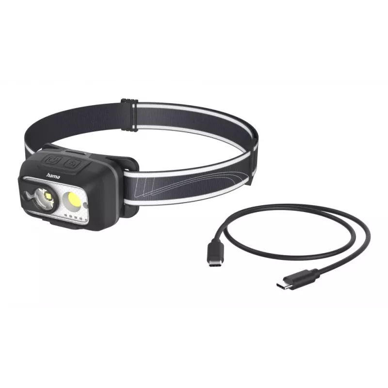Hama HL500-C Juoda, Pilka Kaktinė LED lempa su galvos juosta