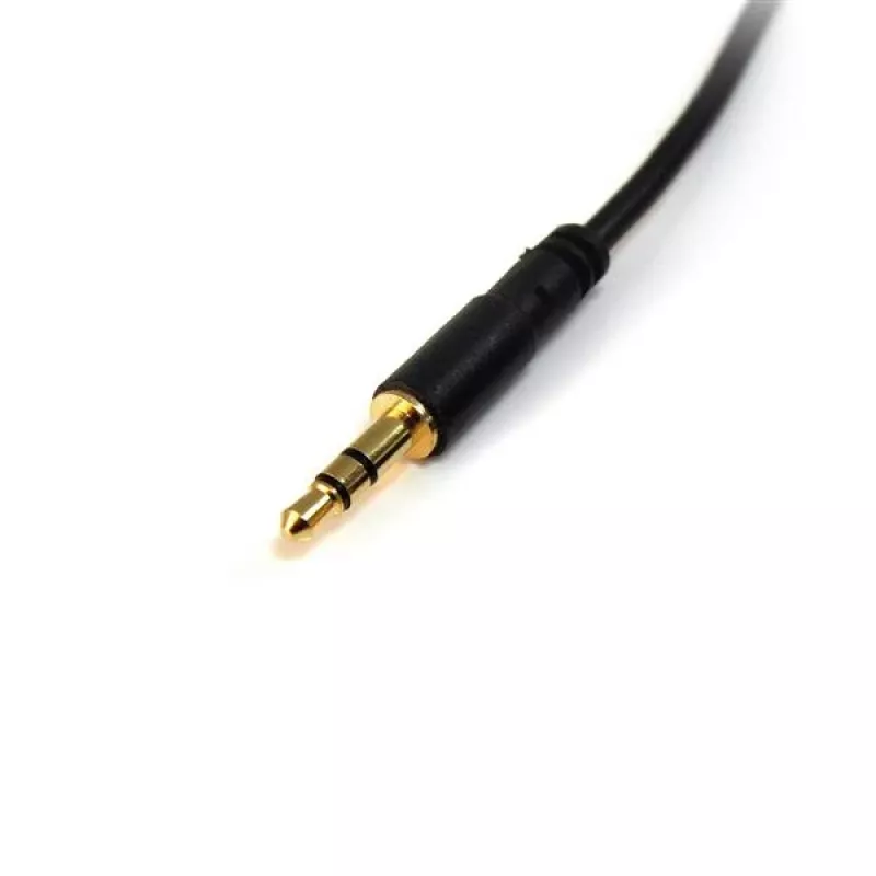 StarTech.com 10 pėdų plonas 3,5 mm stereo garso laidas - vyriškas / vyriškas