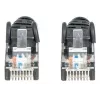 Intellinet tinklo jungiamasis kabelis, Cat6, 0,5 m, juodas, CCA, U/UTP, PVC, RJ45, paauksuoti kontaktai, su apsauga nuo užkliuvimo, su bateliais, viso gyvenimo garantija