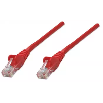 Intellinet Cat6 tinklo laidas, 2 m, raudonas, CCA, U/UTP, PVC, RJ45, auksuoti kontaktai, be užkablių, su apsauginiu gaubteliu, viso gyvenimo garantija