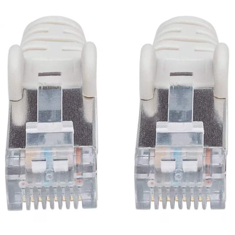Intellinet tinklo jungiamasis kabelis, Cat6, 0,25 m, pilkas, varinis, S/FTP, LSOH/LSZH, PVC, RJ45, paauksuoti kontaktai, apsaugotas nuo užkablių, su gaubtuku, visam laikui garantija