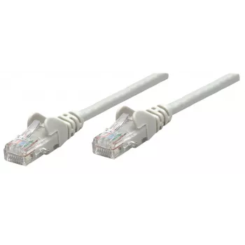 Intellinet tinklo jungiamasis kabelis, Cat6A, 0,25 m, pilkas, varinis, S/FTP, LSOH/LSZH, PVC, RJ45, paauksuoti kontaktai, su apsauga nuo užkliuvimo, su gaubtuku, viso gyvenimo garantija