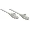 Intellinet tinklo jungiamasis kabelis, Cat6A, 0,25 m, pilkas, varinis, S/FTP, LSOH/LSZH, PVC, RJ45, paauksuoti kontaktai, su apsauga nuo užkliuvimo, su gaubtuku, viso gyvenimo garantija