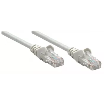 Intellinet tinklo jungiamasis kabelis, Cat6A, 0,25 m, pilkas, varinis, S/FTP, LSOH/LSZH, PVC, RJ45, paauksuoti kontaktai, su apsauga nuo užkliuvimo, su gaubtuku, viso gyvenimo garantija