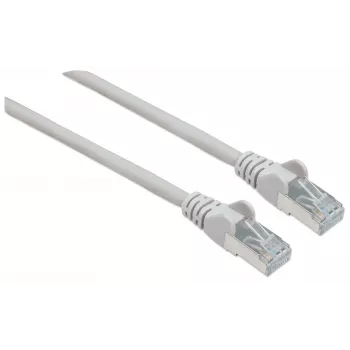 Intellinet tinklo jungiamasis kabelis, Cat6A, 2 m, pilkas, varis, S/FTP, LSOH / LSZH, PVC, RJ45, auksuoti kontaktai, su apsauga nuo užkliuvimo, su gaubtuku, viso gyvenimo garantija