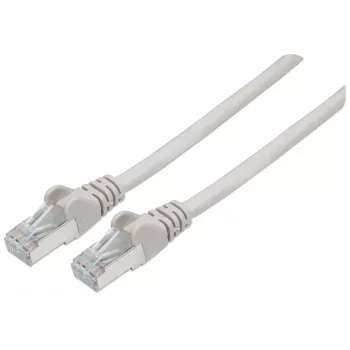 Intellinet tinklo jungiamasis kabelis Cat6A, 5 m, pilkas, varinis, S/FTP, LSOH / LSZH, PVC, RJ45, auksuoti kontaktai, su apsauginiu gaubteliu, viso gyvenimo garantija