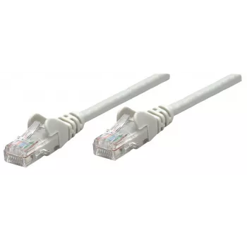 Intellinet tinklo jungiamasis kabelis, Cat5e, 0,25 m, pilkas, CCA, SF/UTP, PVC, RJ45, auksuoti kontaktai, be užkabinimo, su apsauginiu gaubteliu, viso gyvenimo garantija