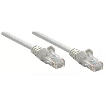 Intellinet tinklo jungiamasis kabelis, Cat5e, 0,25 m, pilkas, CCA, SF/UTP, PVC, RJ45, auksuoti kontaktai, be užkabinimo, su apsauginiu gaubteliu, viso gyvenimo garantija