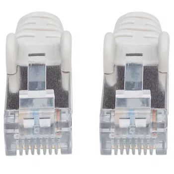 Intellinet tinklo jungiamasis kabelis Cat7/Cat6A kištukai, 1 m, pilka, varis, S/FTP, LSOH/LSZH, RJ45, auksuoti kontaktai, be užkabinimo, su gaubtuku, visam gyvenimui garantija