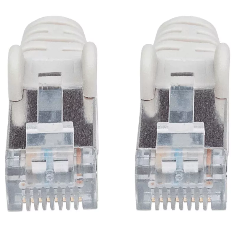 Intellinet tinklo jungiamasis laidas Cat7/Cat6A, 2 m, pilkas, varinis, S/FTP, LSOH/LSZH, RJ45, paauksuoti kontaktai, be užkabliukų, su gaubteliais, visam gyvenimui garantija